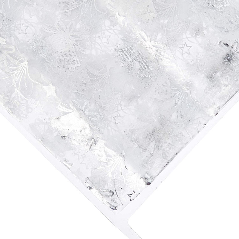 Organza Sheer Rectangular Silver Bell Tablecloth
