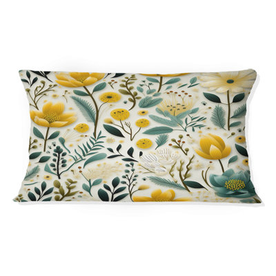 Boho Botanicals Boho Greens - Coussin décoratif imprimé botanique