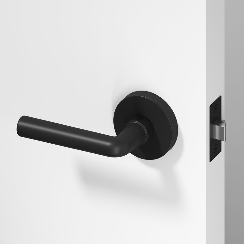 Poignée de porte à arc Arc Design moderne dissimulé pour (couloir et garde-robe) - Style minimaliste élégant en noir mat