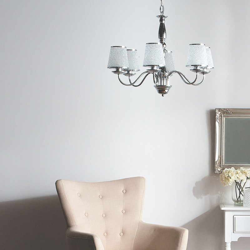 Clemons 6 - Light Shaded Chandelier