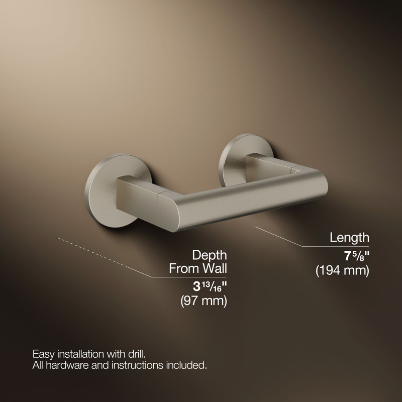 Components™ Pivoting Toilet Tissue Holder, Brushed Nickel