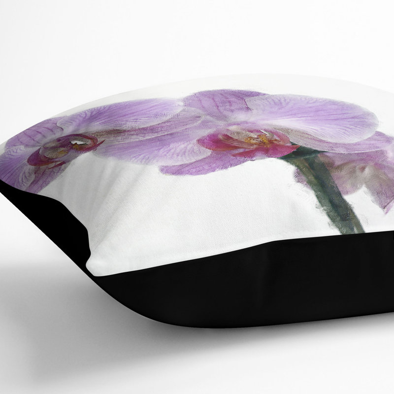 Square Throw Cushion, Black, 55cm H x 55cm W x 20cm D
