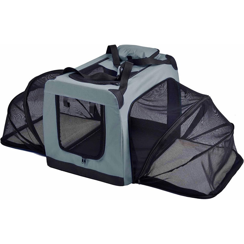 Danielys Fabric Pet Crate Cover, Gray