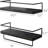 2 Piece Metal Floating Shelf with Towel Bar-1408489833