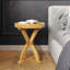 Table d'appoint en bois de manguier 22 po Higgin