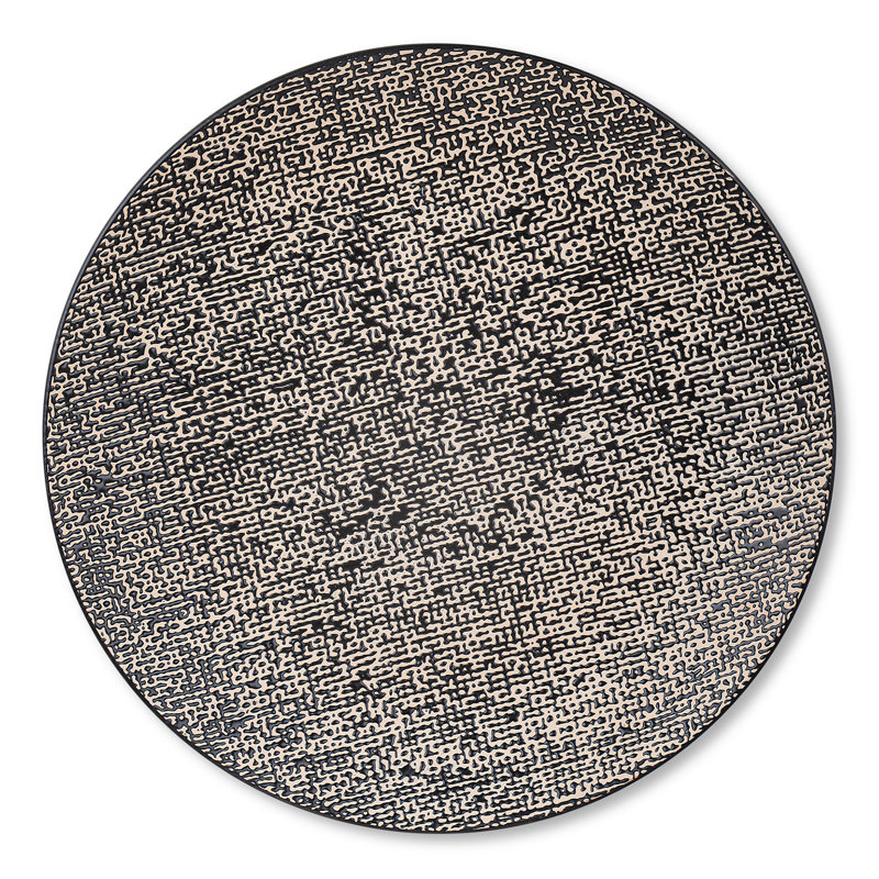Stone Lain Sophie 4-Piece Dinner Plate Set Stoneware, Black