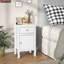 2 tables de chevet blanches