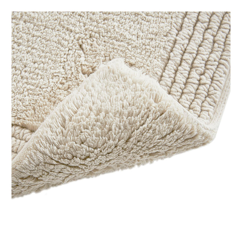 Tapis 100% coton touffeté 100% coton réversible naturel 24 x 72 po