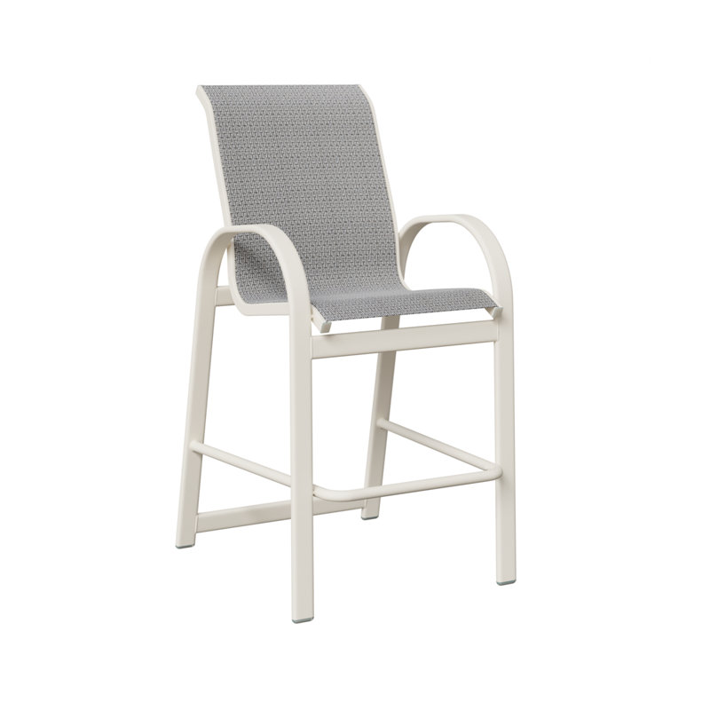 Berlin Gardens Murphy Slings Bar Chair, Jazzy Raven, Matte White