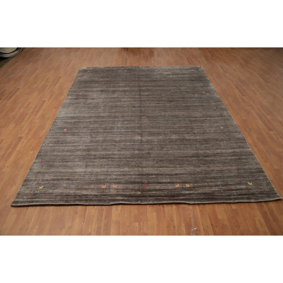 Stylish Silk Handmade Gabbeh Style Large Area Rug 9x12