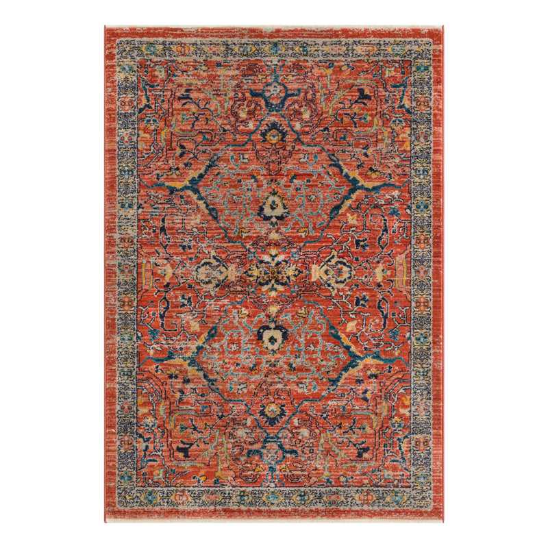 Alkire Floral Indoor Rug, Rectangle 3'11" x 5'11"