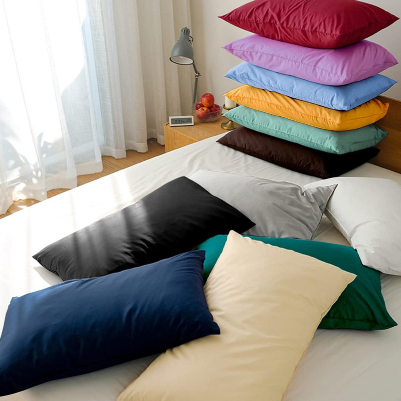 Ensemble de 2 taies d'oreiller en microfibre de grande taille FLxxie, Lavande