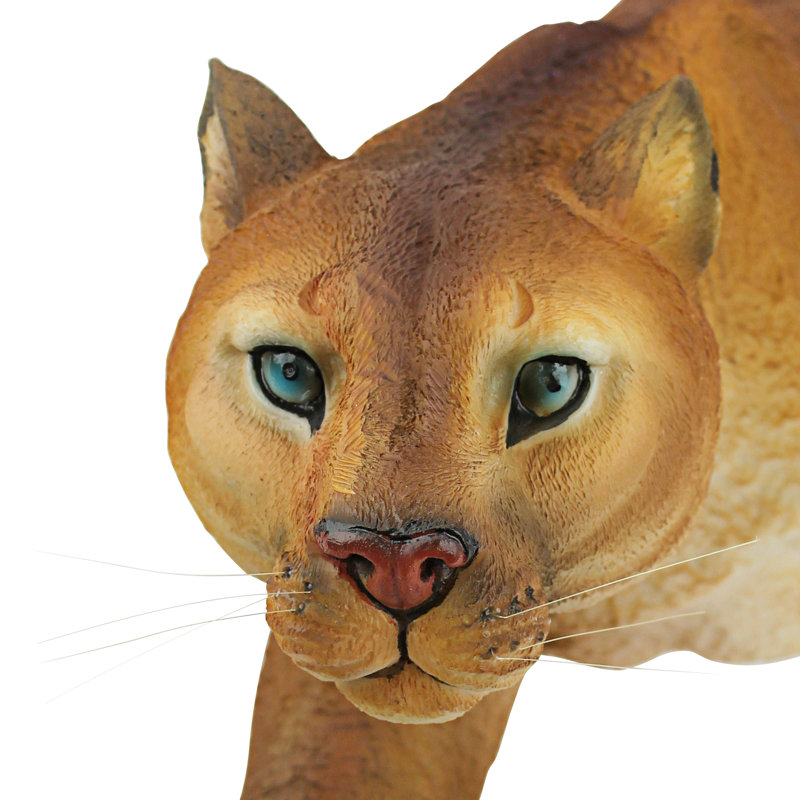 Prowling American Mountain Cougar Statue