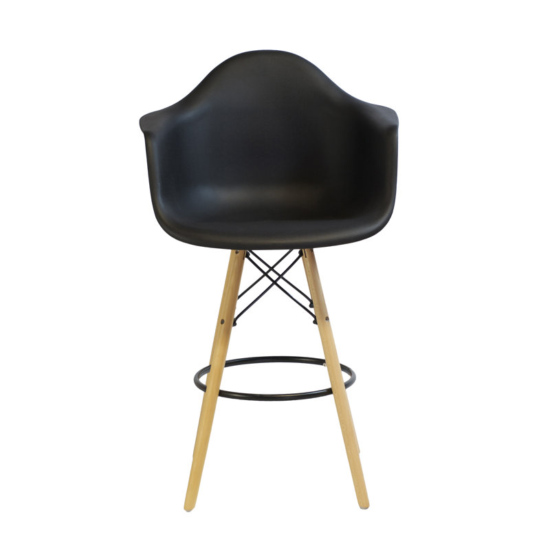McInnes Marren Counter Stool, Counter Stool (26" Seat Height), Black
