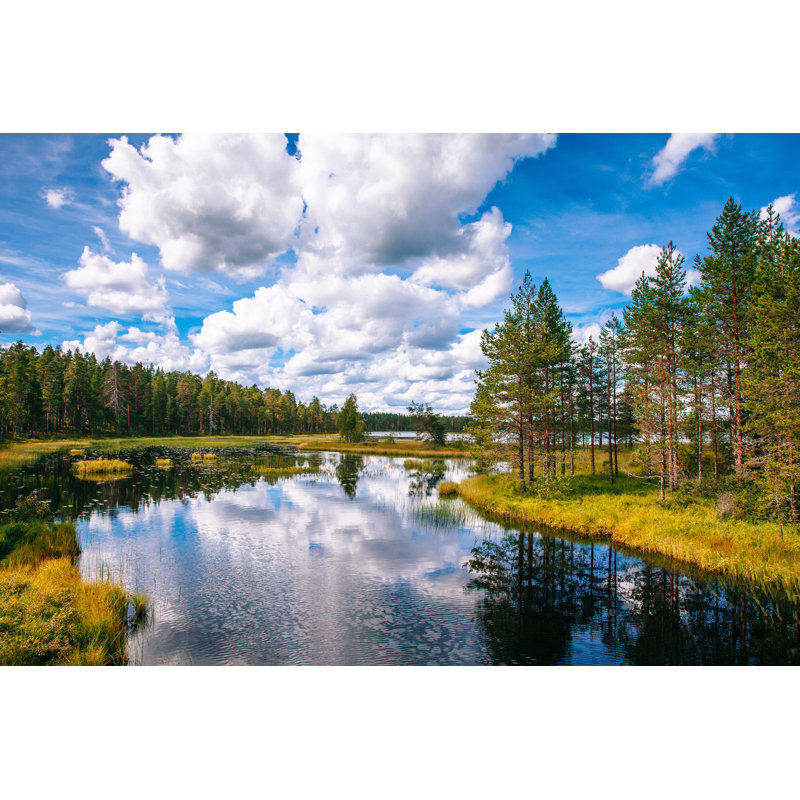 Lake In Finland by Wmaster890 - Wrapped Canvas Print, 51cm H x 76cm W x 3.8cm D