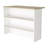 White And Light Pine 3-Tier Shelf Kitchen Island