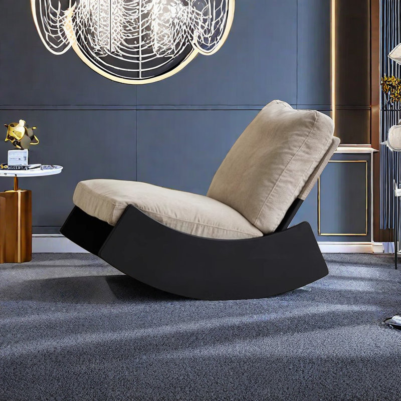 Chaise berçante simple en velours côtelé Casual