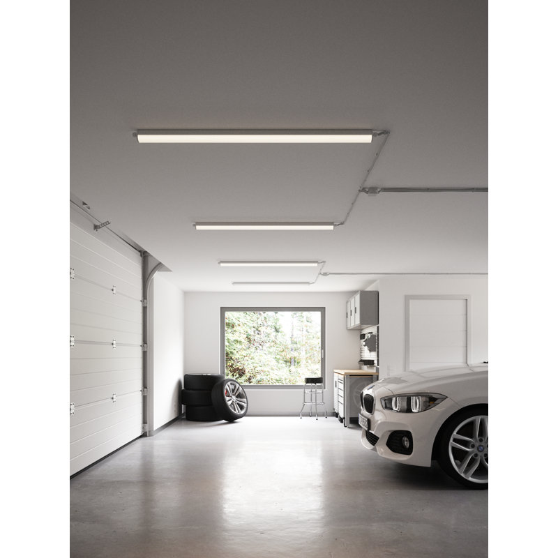 Camyrah Gloss White LED Outdoor Flush Mount