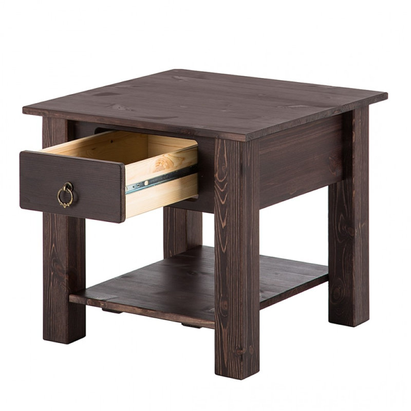 Embry Solid Wood End Table, Havanna, Havanna