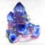 Impression encadrée de cristal de quartz bleu et mauve pour la décoration intérieure