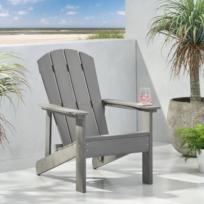Chaise Adirondack en bois massif Fowlerville