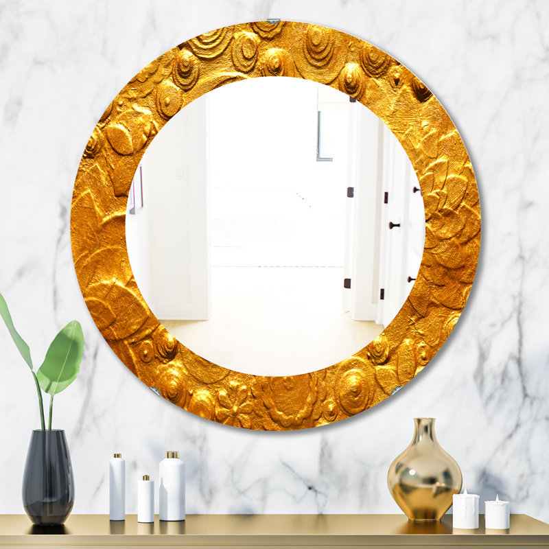Yellow Moods 23 - Miroir moderne, H 31,5 po x l po