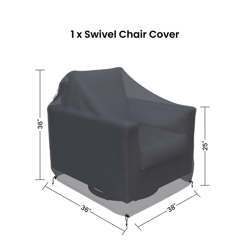 Avoree Outdoor Swivel Lounge Chair Patio Cover