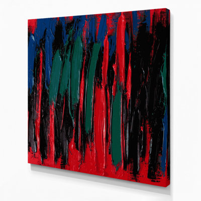 Neo Expressionism 6 Black Canvas Wall Art
