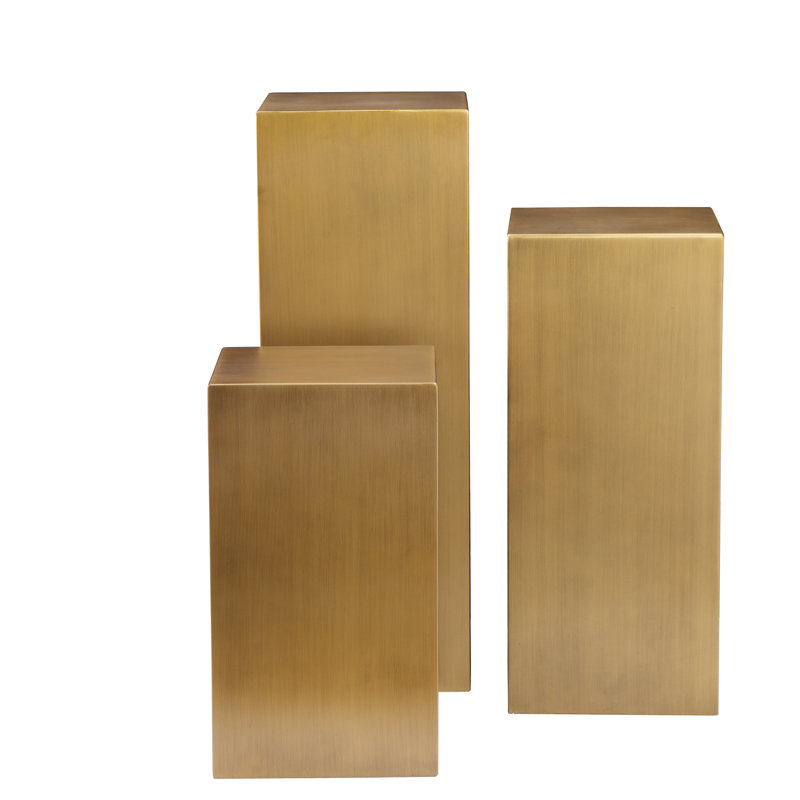 Miami 3 Piece Pedestal Plant Stand Set