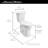American Standard Edgemere 1.28 GPF Elongated 16.5 Comfort Height Chair Height Floor Mounted Toilet