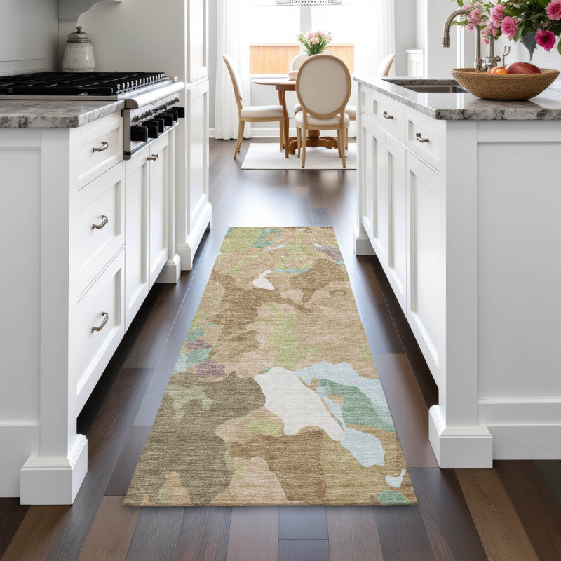 Machine Washable Indoor/Outdoor Oden ACN2161 Modern Rug, Runner 2'3" x 7'6"