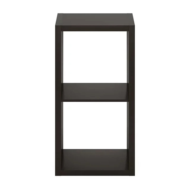 Rakyia 29.92'' H X 15.87'' W 2-Cube Bookcase, Dark Oak