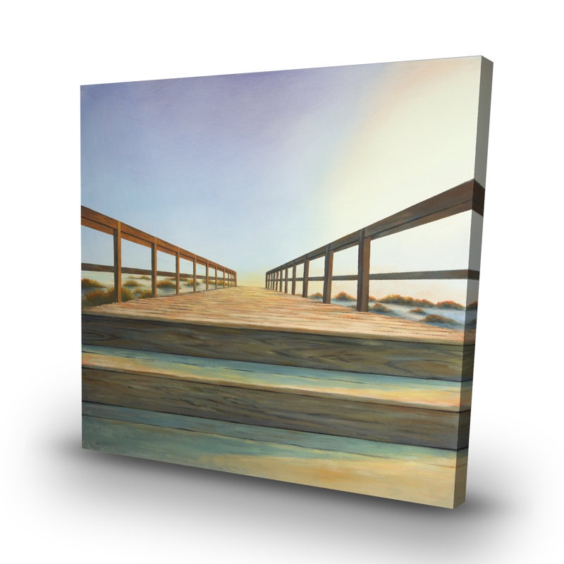Footbridge - 32"x32" art on canvas