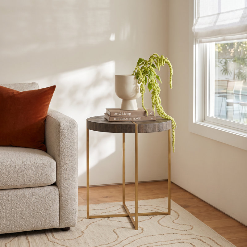 Townsend Round Manufactured Wood End Table