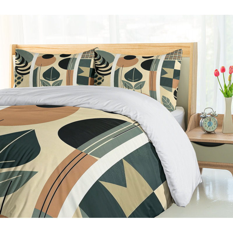 Monstera Duvet Cover, King Duvet Cover + 2 Standard Shams
