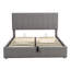 Lit Upholsted Platm avec système de rangement hydraulique