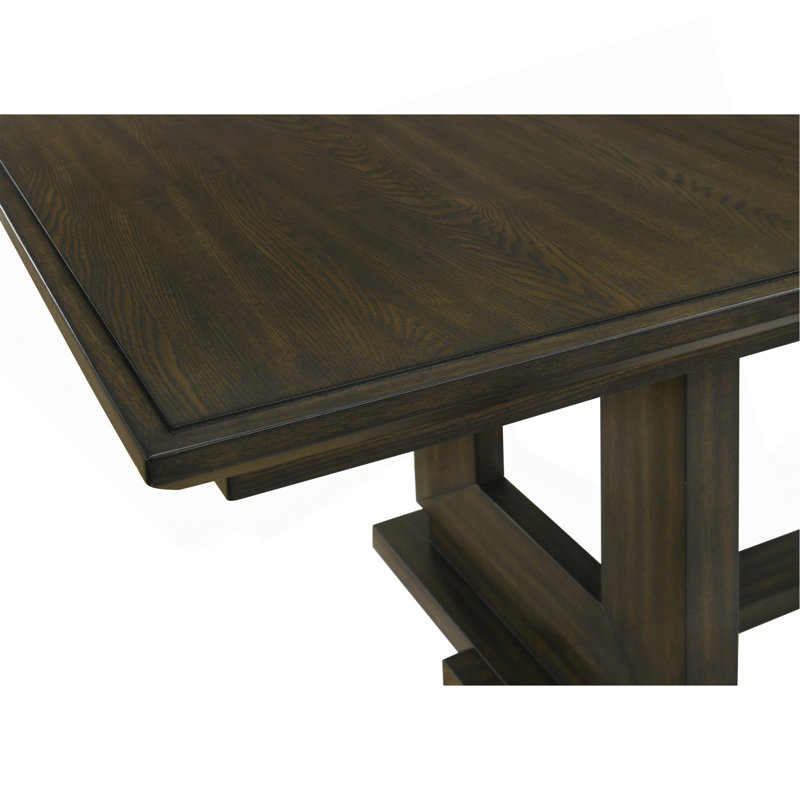 Table de salle à manger rectangulaire extensible 18 po, 7 pièces : table, 6 chaises