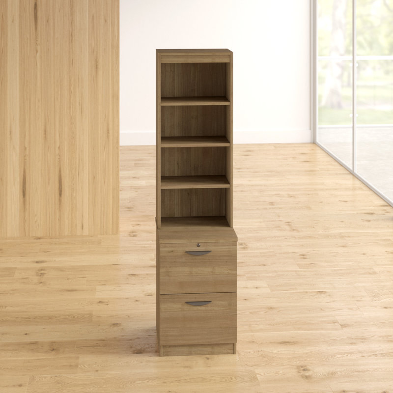 Cosmo 48cm Wide 2 -Drawer File Cabinet, English Oak