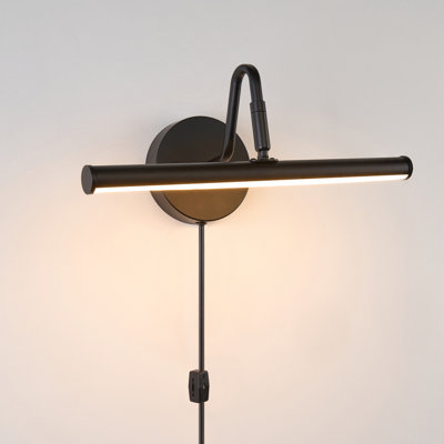 10W Dimmable LED Picture Light Fixture, Plug In/Hardwired,3CCT