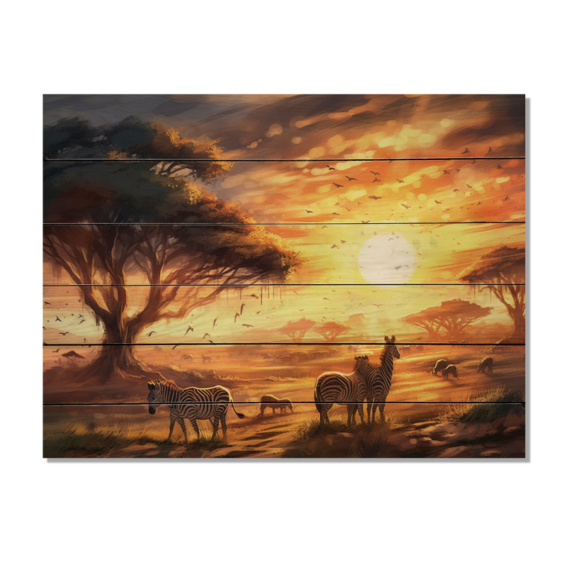 Zèbre safari africain sur fond blanc, H 30 po x l 40 po x P 0,78 po