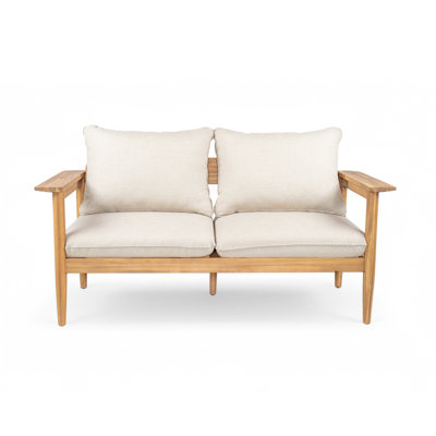 Causeuse d'extérieur en bois d'acacia