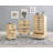Carrena Solid Wood 6 Drawer Rolling Storage Cart-1163318251