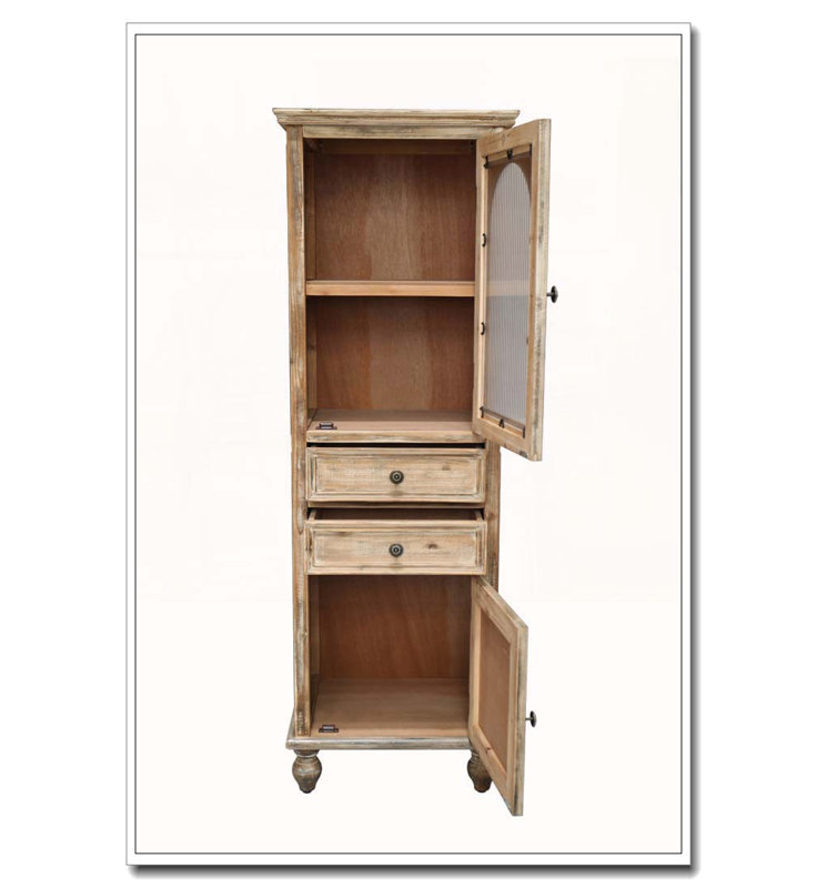 Armoire de rangement Farmhouse, Naturel + rustique