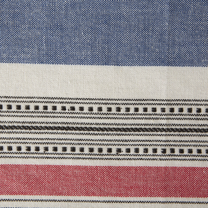 Mediterranean Stripe Multicolor Vinyl Placemat Set of 6