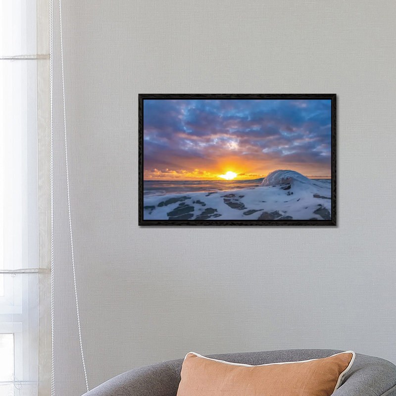 Dawn Curl by Sean Davey - Gallery-Wrapped Canvas Giclée on Canvas, 66.04 cm H x 45.72 cm W, Black Framed