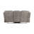 1Pc Double Reclining Sofa Polished Microfiber Upholstery, Plush Seating, Ish  Solid Wood Frame Furniture
