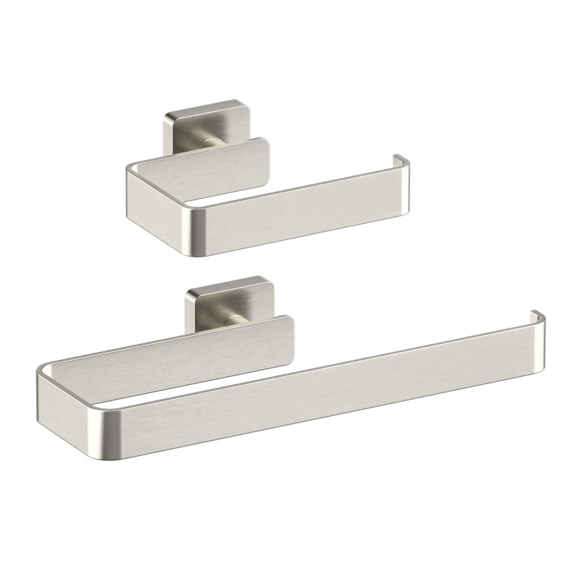 Blaze 2 - Piece Bathroom Hardware Set, Brushed Nickel