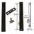 Sliding Glass Patio Door Handle Set, Flush Mount, Non-Keyed, 6-5/8" Screw Holes-100206883