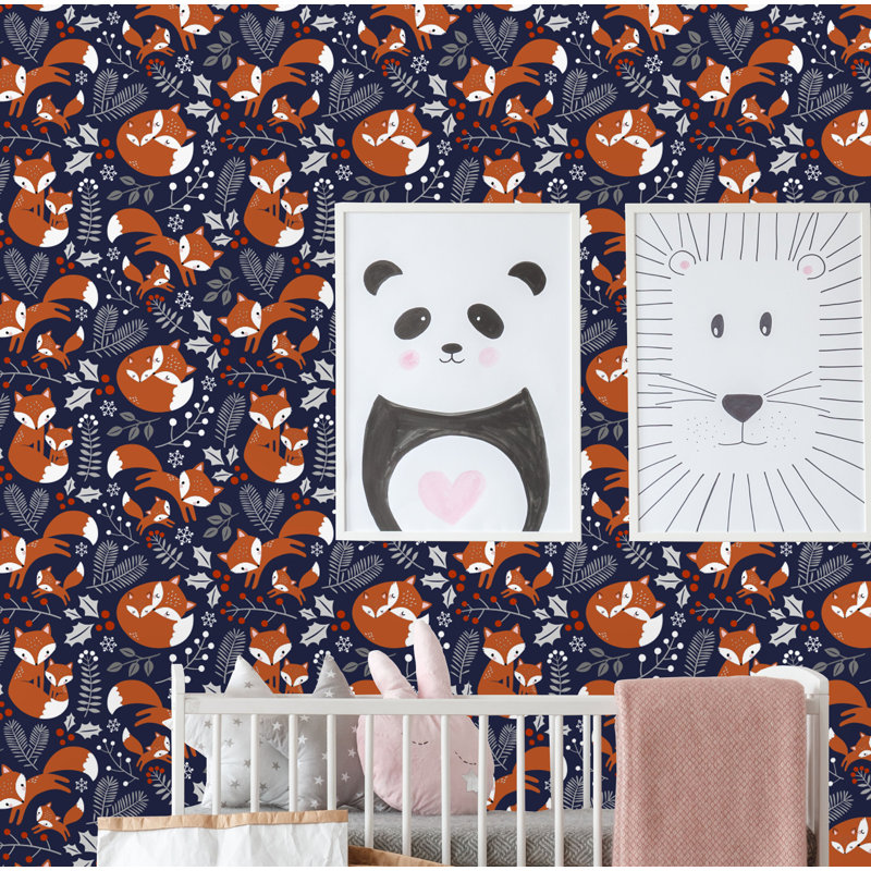 Rouleau de papier peint Fox, L 16,67 po x l 25 po
