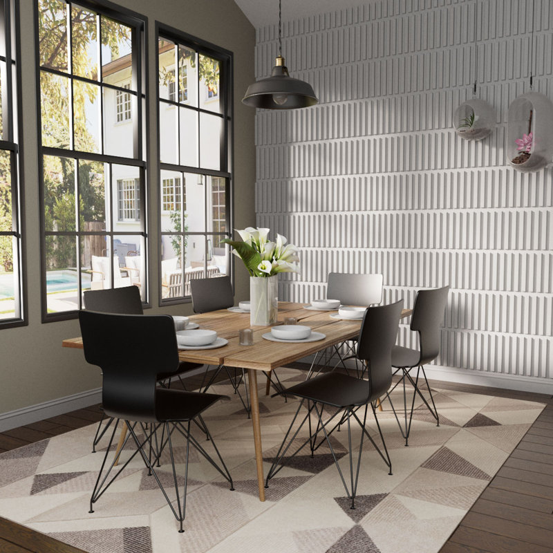 Niagra Style Seamless White Wall Tile Panel